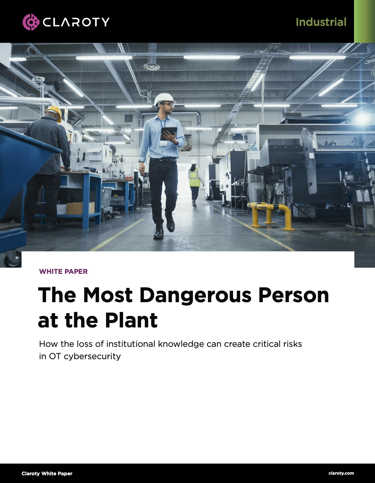 Cover image for our White Paper: The Most Dangerous Person at the Plant