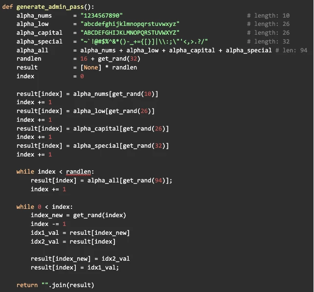 Synology Password Generate